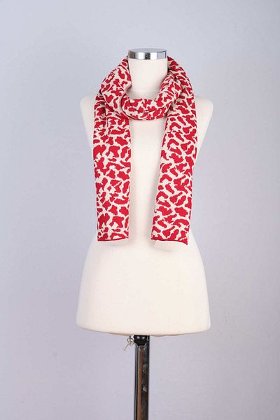 Sebir Moda Leopard Patterned Knitwear Scarf