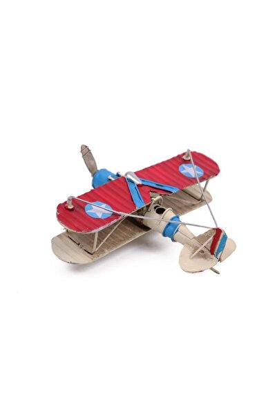 Genel Markalar Metal Uçak Çift Kanatlı Biblo Dekoratif Hediyelik