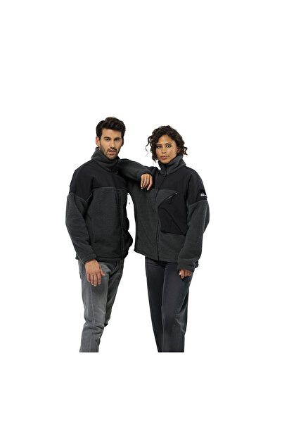 Jack Wolfskin Maarweg Unisex Siyah Polar Ceket UNISEX POLAR CEKET 1711241_6502