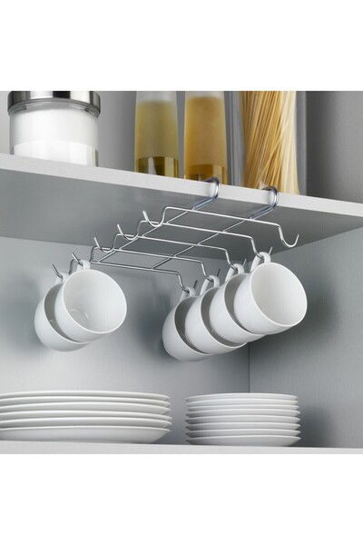 Feronyahome & Garden Dolap Içi 10 kancalı kupa bardak fincan askısı