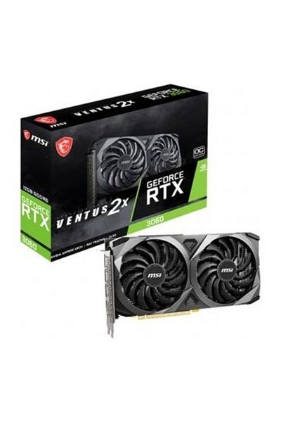 MSI Geforce Rtx 3060 Ventus 2x 12g Oc 12gb Gddr6 192bit Dx12 Gaming Graphics Card