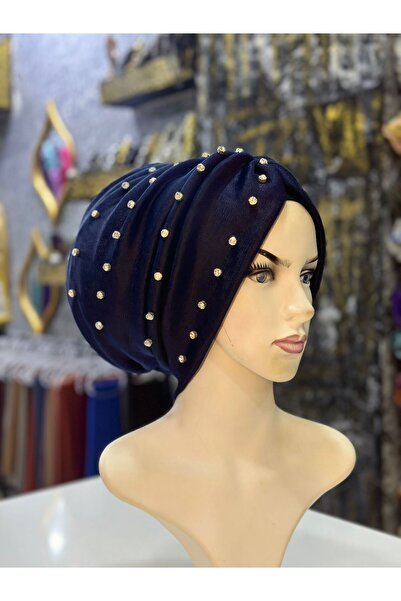 zagreus Kadın lacıvert taşlı bone