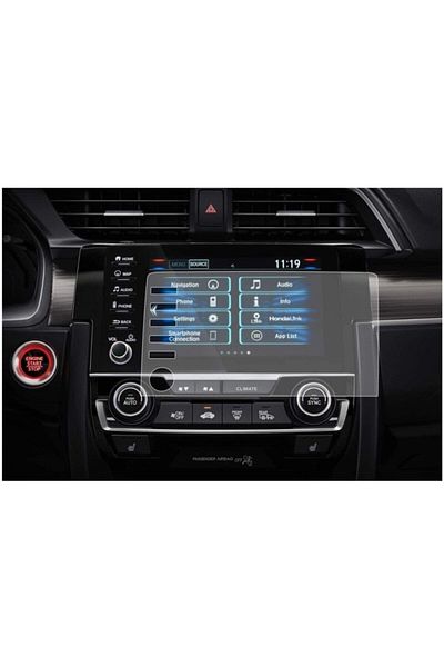 PiyasaSepeti For Honda Civic Fc5 With Makeup Case Multimedia Screen Protector Film 2019-2022 Nano Screen Protector