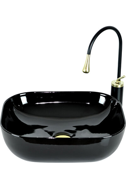 Genel Markalar Sıyah Tezgah Üstü Çanak Lavabo B-301