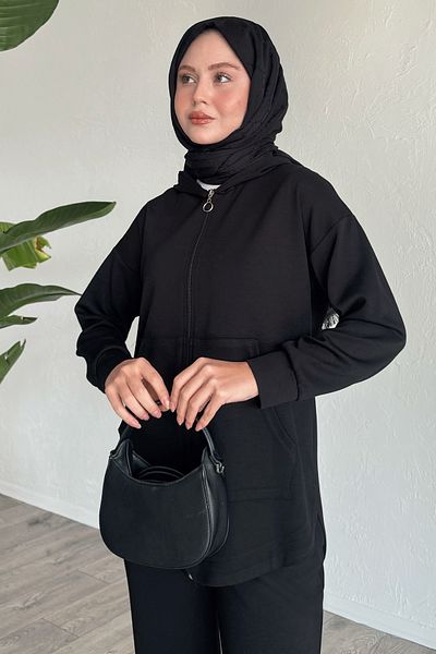 InStyle Zippered Leg Rubber Black Double Set