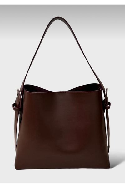 OzBeauty Γυναικεία τσάντα χεριού και ώμου Shopper με λεπτομέρεια πόρπης