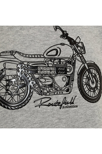 ROUTEFIELD Erkek Sweatshirt Horst Gri Melanj ERKEK SWEATSHIRT RFHORST2223