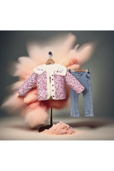 Necix's NAKIŞLI WELSOFT MONTLU KOTLU 3LÜ KIZ ÇOCUK TAKIMI