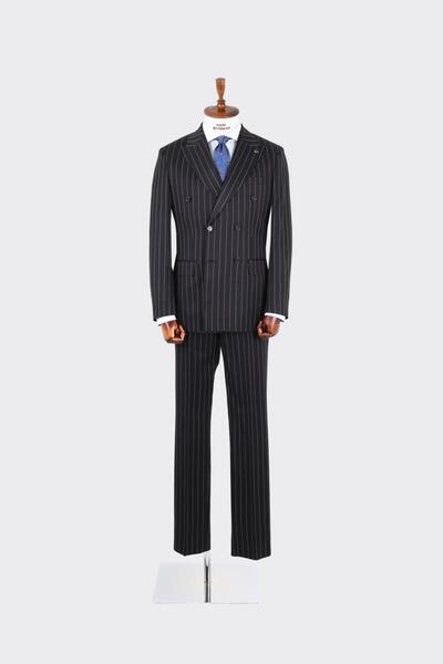 Kadir Büyükkaya Kırlangıç Yaka Kruvaze Erkek Takım Elbise-KAX1254S