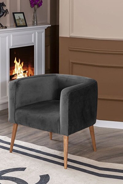 MELLMOD Dynamic Mod Ahşap Ayak Berjer Antrasit B27