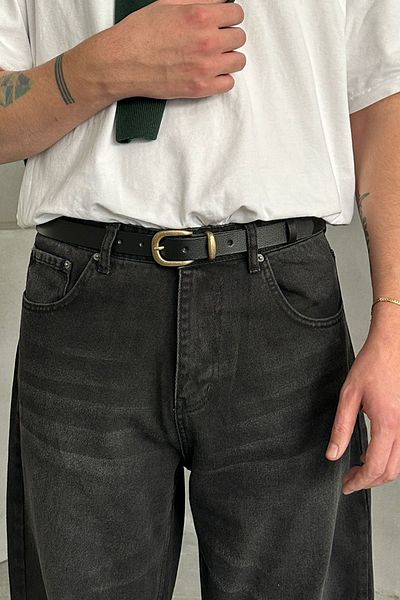 HYMAN Men's 100% Genuine Leather Belt