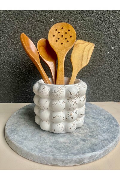 ThreeT Gold Detay Bubble Dik Kaşıklık Krem renk