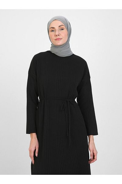 VAV Black Corded Knit Dress