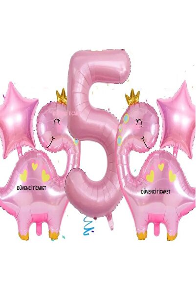 DÜVENCİ TİCARET SET DE 5 BALONURI CUTE DINAZOBRĂ FOLIE VÂRSTA