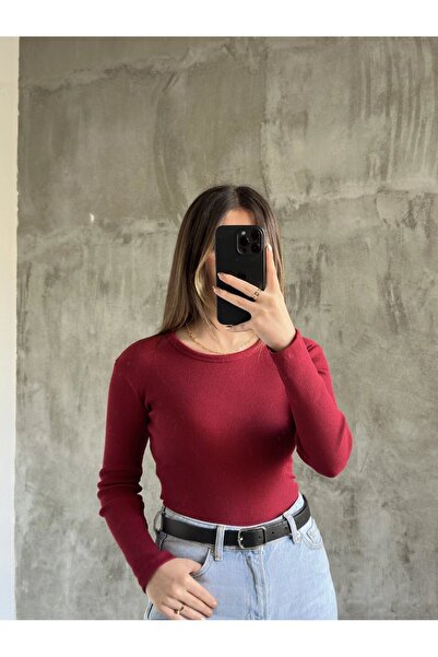 BNK Shop Μπλούζα με μακρύ μανίκι με λαιμόκοψη