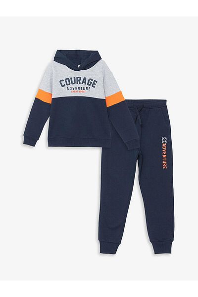 LC Waikiki Lcw Kids Hooded Boys' Thick Tracksuit Set