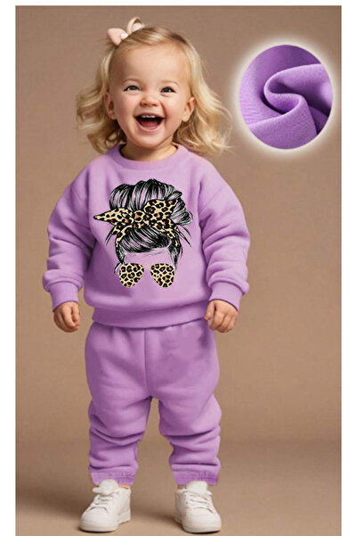 bebekpare Комплект от две прежди за момичета, 100% памук, леопард