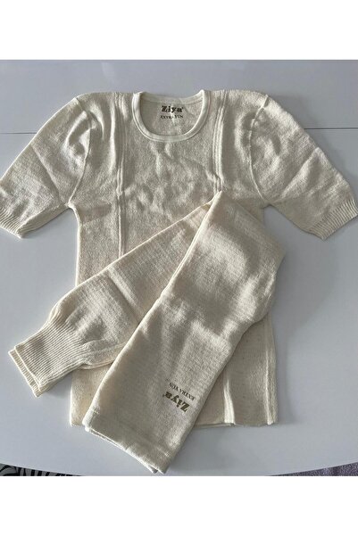 S&D ÇARŞİ Thick Winter Extra Wool Underwear Set - 50% Wool