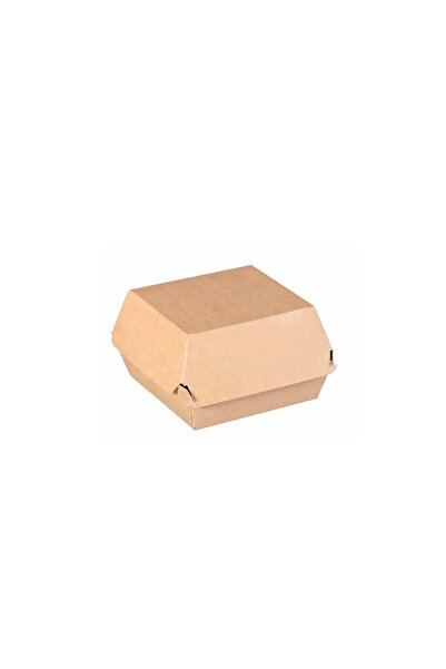 Murty99 Natural Kraft Hamburger Kutusu 13x13x10 Cm 100 Adet
