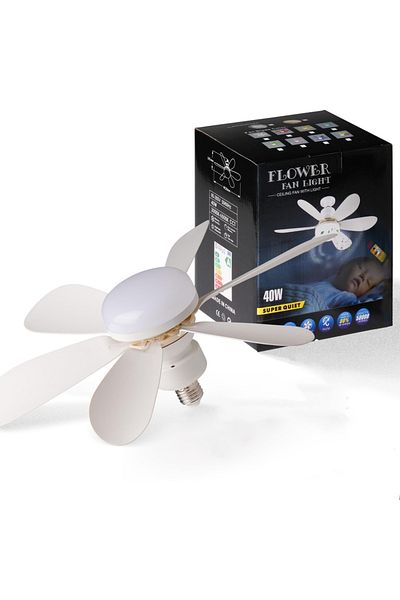 Choice E27 led ceiling fan light with remote control, 3-speed adjustable wind speed, ...