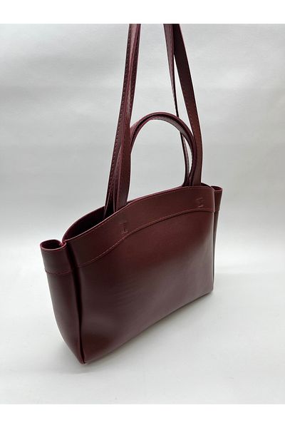 TAYMİR Women's Double Handle Suede Cub Zippered Tote Bag