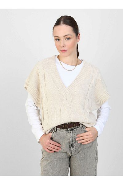 Benin Beige Melange Benin Knitwear Sweater