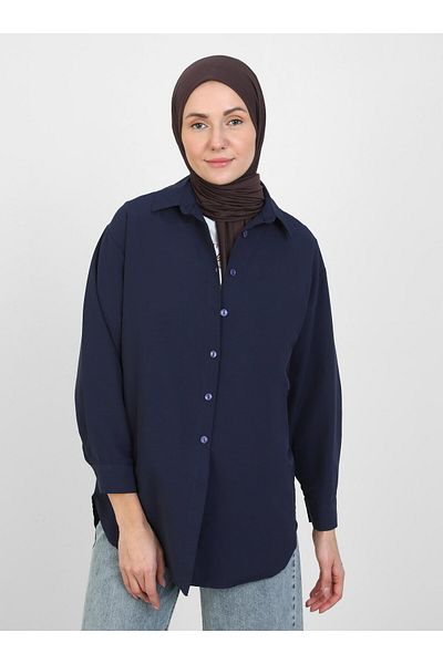 VAV Boyfriend Tunic - Navy Blue - Vav