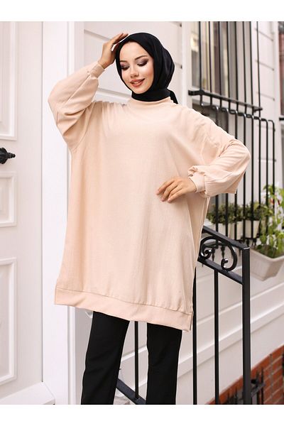 VAV Reklan Sleeve Tunic - Stone Color - Vav