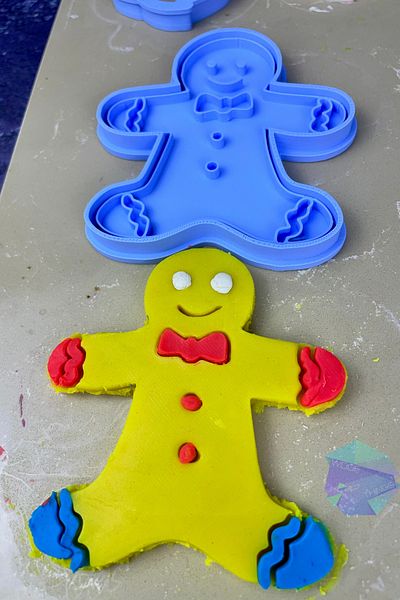 woof things Ginger Cookies - Man and Santa Claus Molded, New Year's Themed