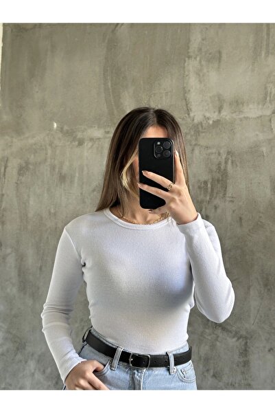 BNK Shop Μπλούζα με μακρύ μανίκι με λαιμόκοψη