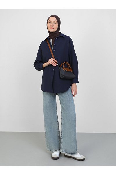 VAV Boyfriend Tunic - Navy Blue - Vav