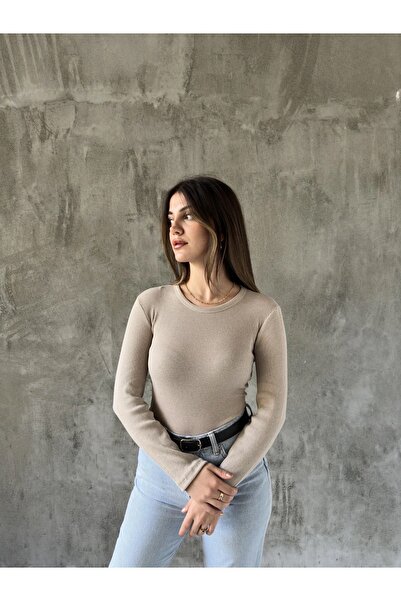 BNK Shop Μπλούζα με μακρύ μανίκι με λαιμόκοψη