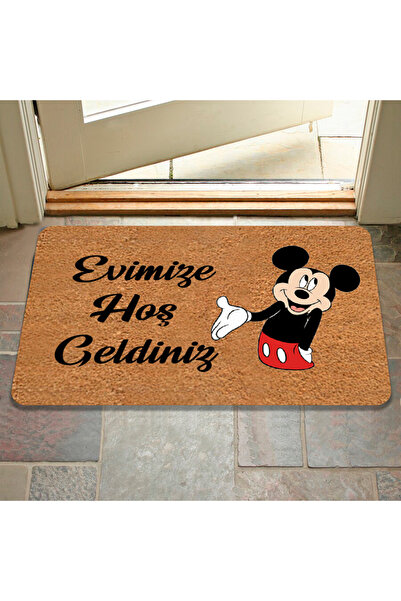 M&H Quality Dijital Baskılı kapı önü paspas Hoşgeldiniz  Çok Amaçlı Iç ve Dış Kapı Paspası