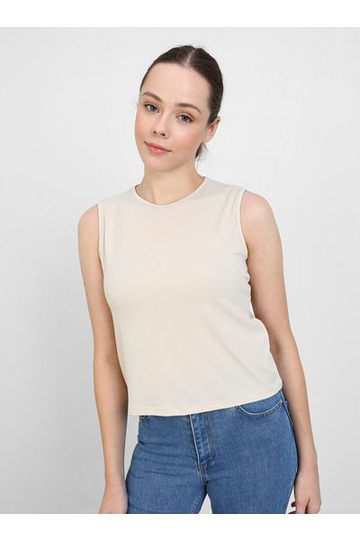 Benin Tricou fără mâneci pentru femei Benin - crem