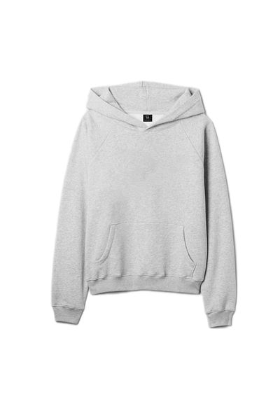 DNC Unisex Gray Hooded Kangaroo Pocket Sweatshirt