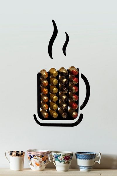 3D Craft Capsule Coffee Holder Organizer Coffee Cup Model Nespresso