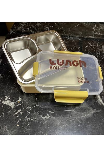Kayra Stone Steel Lunch Box