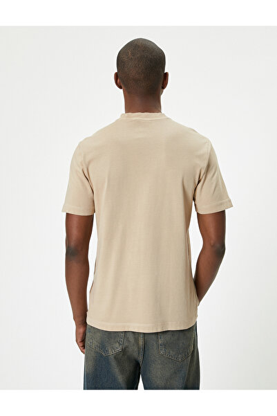 Koton Bej Erkek T-Shirt 4SAM10247HK