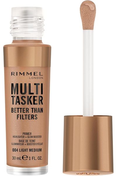Rimmel Rimmel Multi Tasker Better Than Filters, 3 in 1 Skin Primer, Glow Booster,004 Light Medium