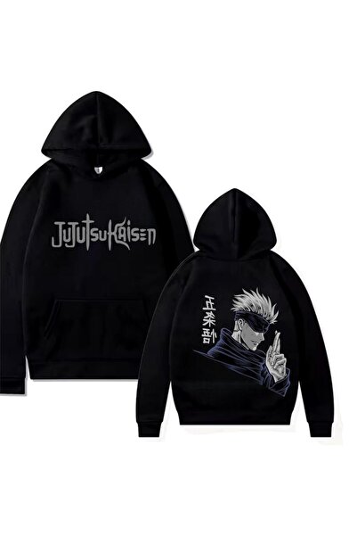 Aesthia Джуджуцу Кайсен Сатору Годжо - Оувърсайз суитшърт с щампа на гърба - ...