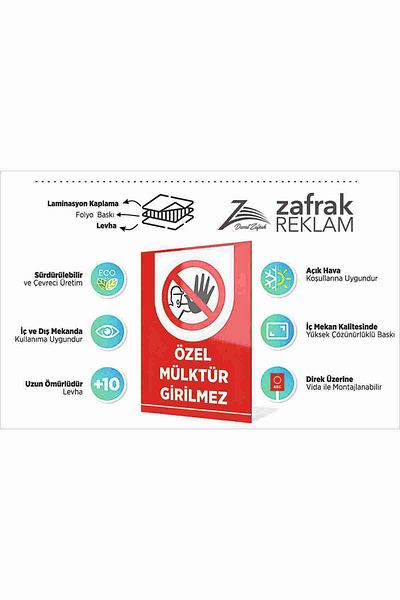 zafrakreklam توقف تحت علامة الشحن 24 × 32 سم