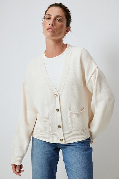 Touché Privé Buttoned Pocket Detailed Stricked Cardigan