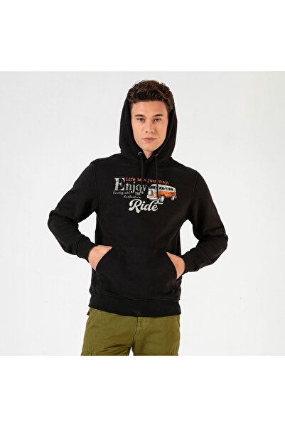 ROUTEFIELD HYPER Чоловічий світшот Чорний ЧОЛОВІЧИЙ СВІТШОТ RFHYPER2122