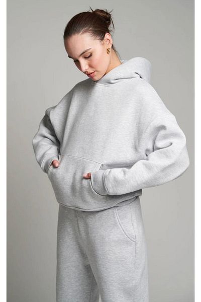 NO 601 Hanorac de damă oversize gri