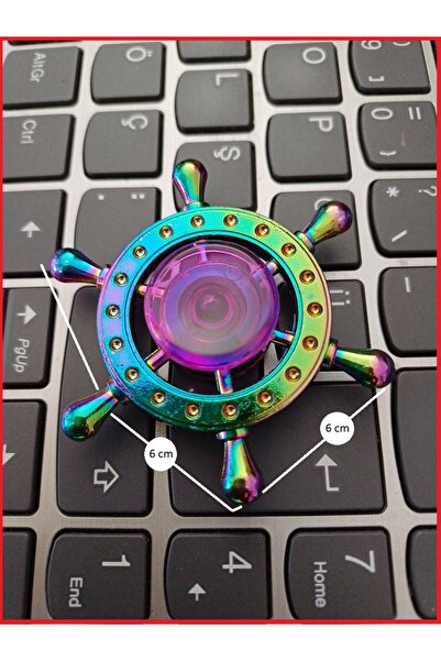 OYUNCAKSAHİLİ STRES ÇARKI METAL GEMİ DÜMENİ 6 KOLLU MODEL DÜMEN DEMİR ÇARK ÜC...