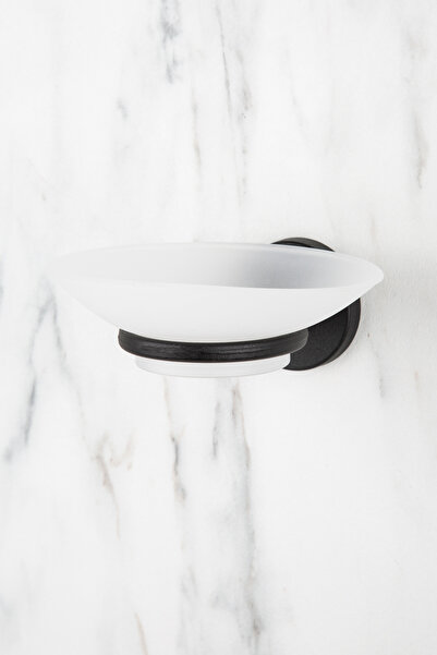 Aktel Banyo Black Soap Holder Solid Soap Holder