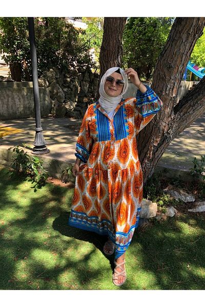 İNSPİRA Orange Floor Dress