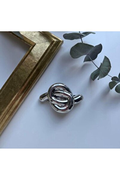 LUCKY ACCESSORIES مشبك تلقائي بعقدة معدنية من العلامة التجارية