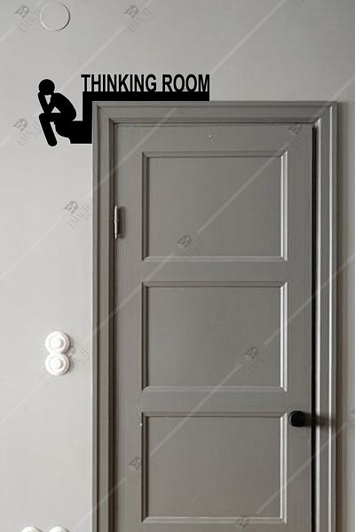 Emach Dizayn Thinking Room - Γωνιακό Στολίδι Πόρτας WC Αριστερή Γωνία