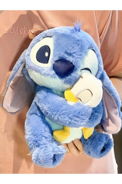 NB market Mavi anime peluş ve ördek peluş oyuncak 25cm ördeğe sarılı model